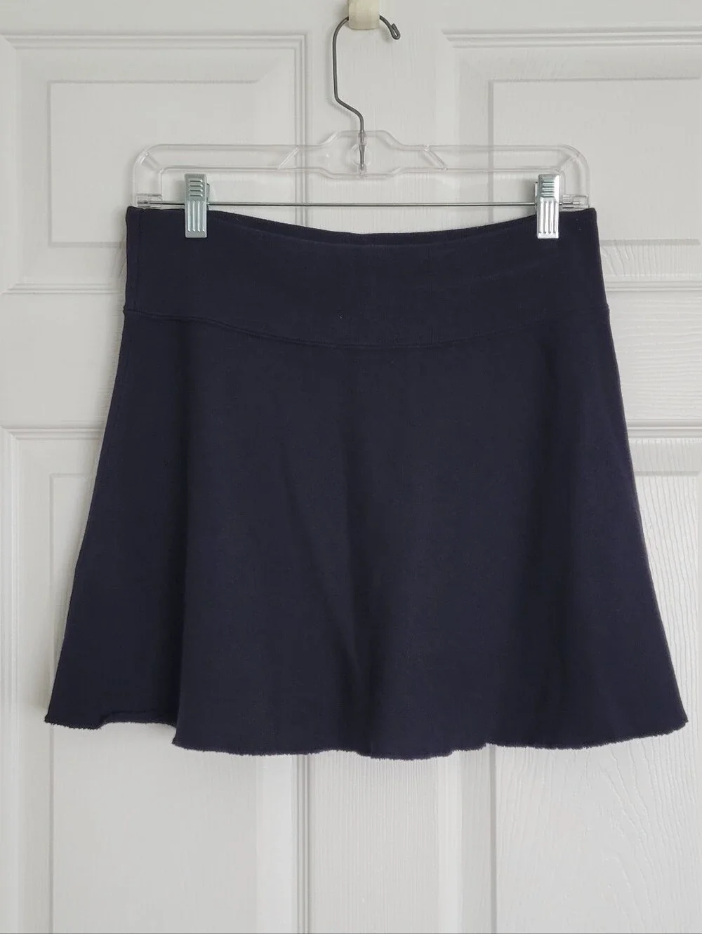 Polo Ralph Lauren Fleece Drawstring A-line Mini Skirt In Dark Navy